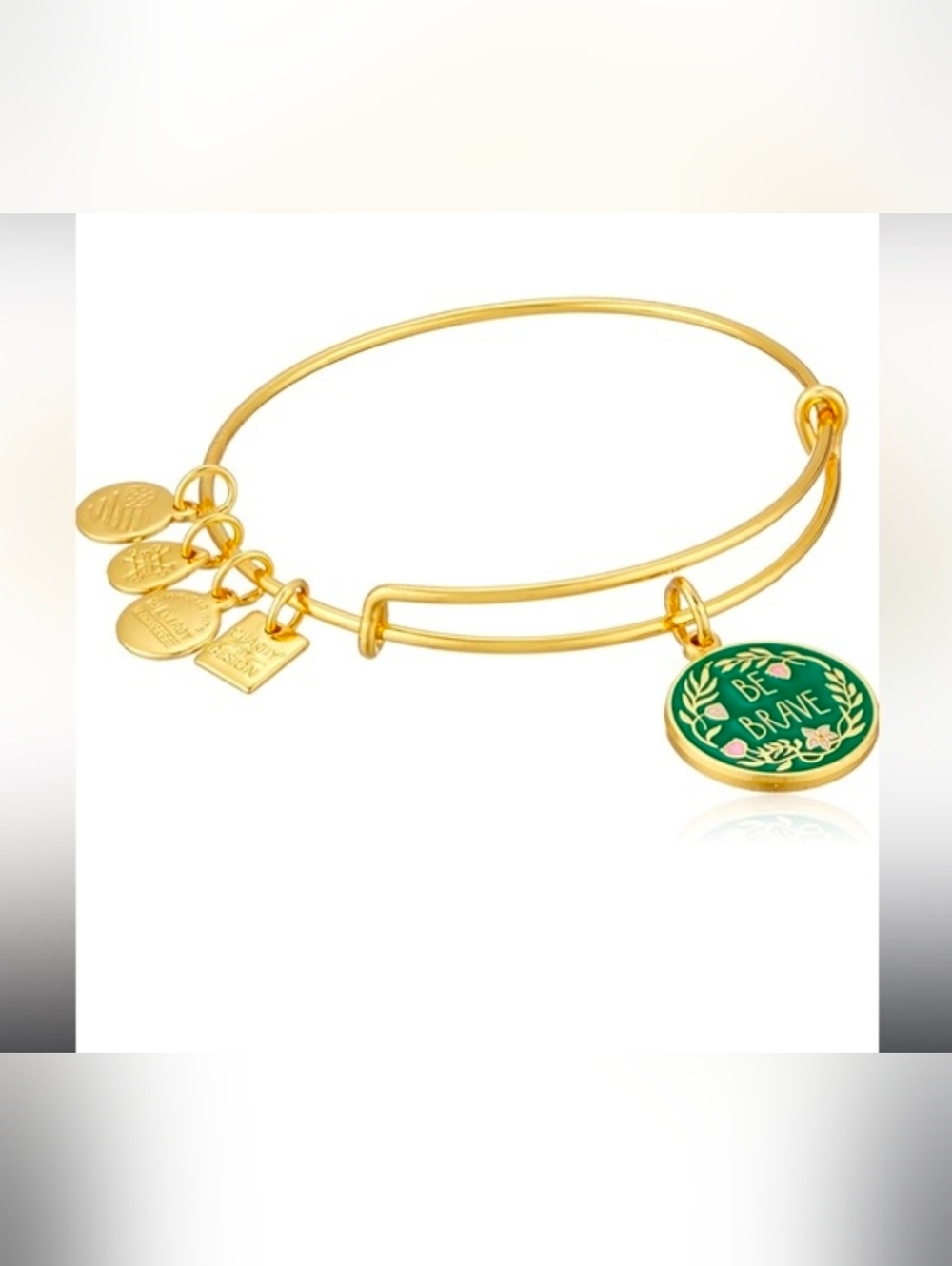Alex and Ani Be Brave bangle in gold
